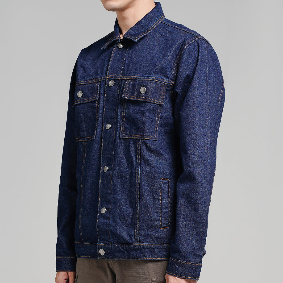 Lee Cooper Jacket Denim Hunter Raw-Medium Rinse Blue