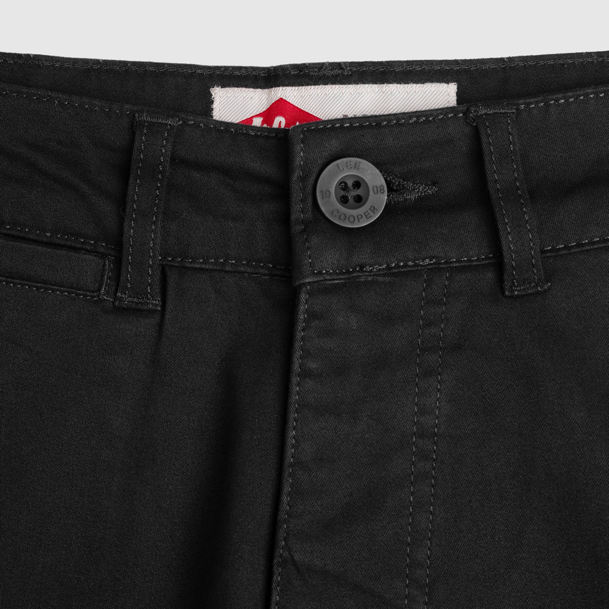 Lee Cooper Slim Fit Long Chino Abe Black