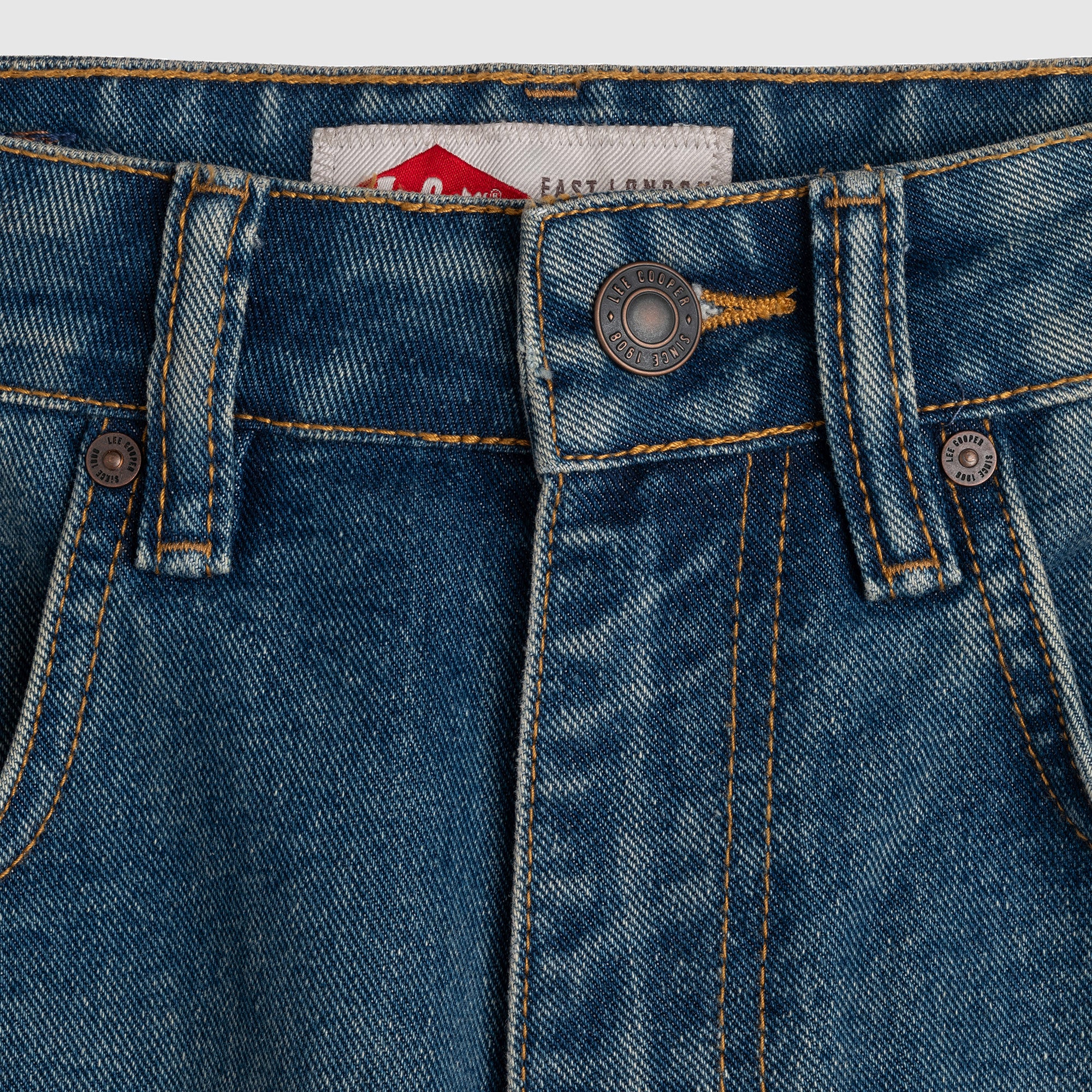 Lee Cooper Tapered Fit Jeans Arthur Worn Medium Blue 23