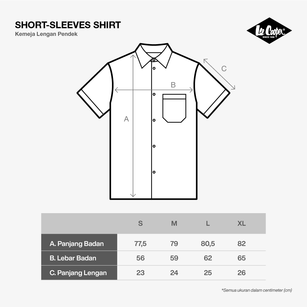 Lee Cooper Short Shirt Osmond Blue White