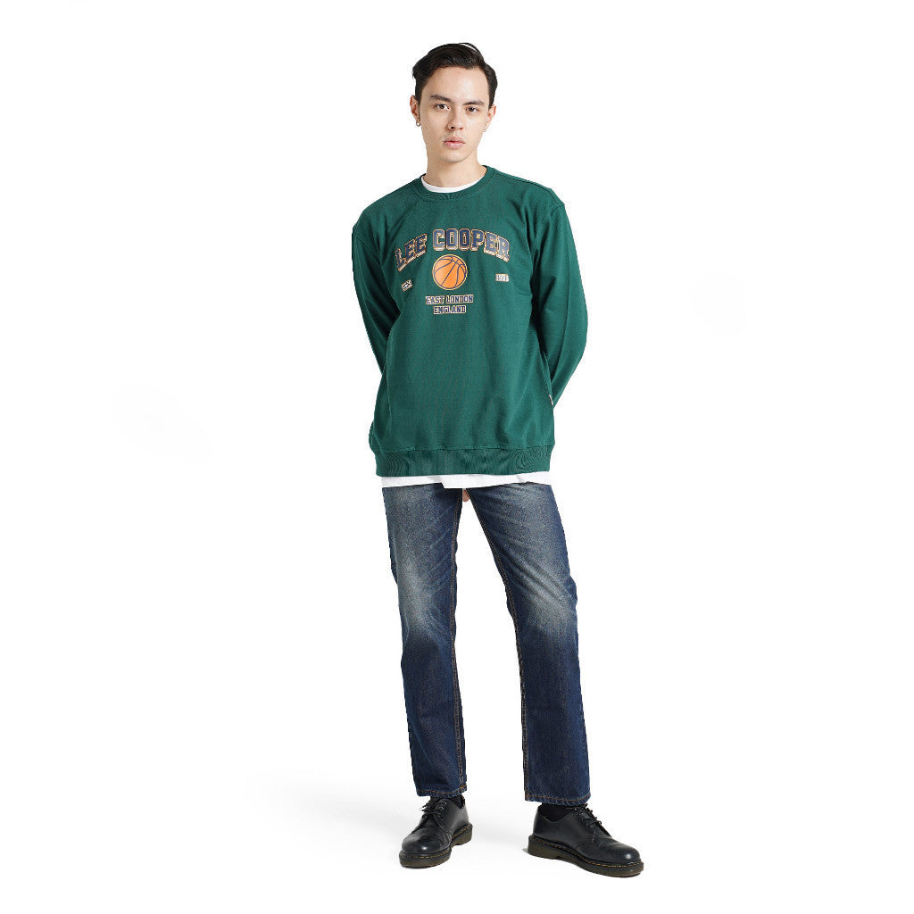 LEE COOPER SWEATER BASKET EMERALD GREEN