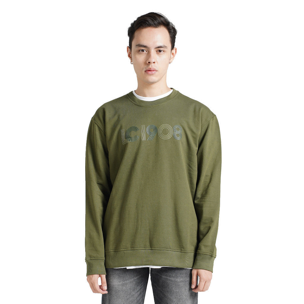 Lee Cooper Sweater LC 1908 Lines Olive