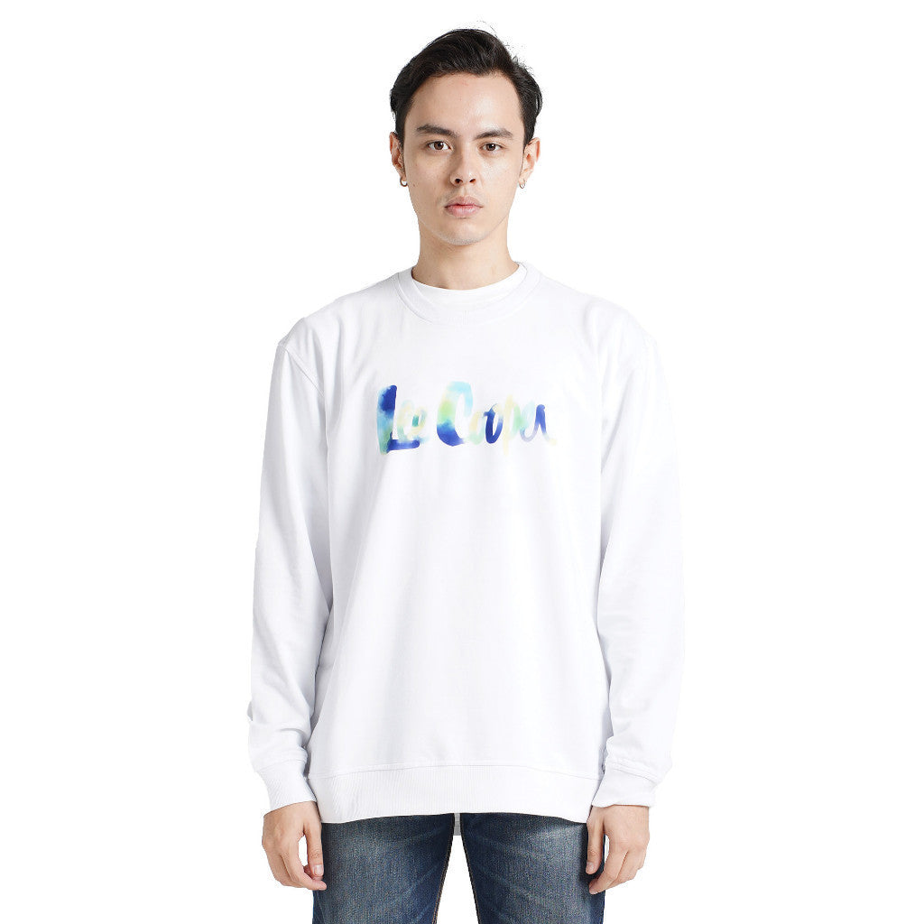 Lee cooper Sweater Logo Type Brush White
