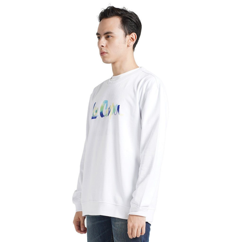 Lee cooper Sweater Logo Type Brush White