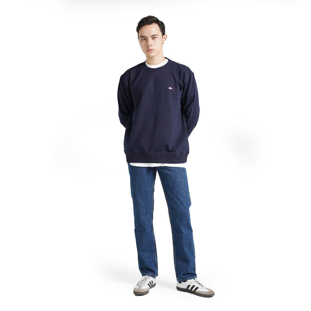 LEE COOPER SWEATER SMALL LOGO RETRO NAVY
