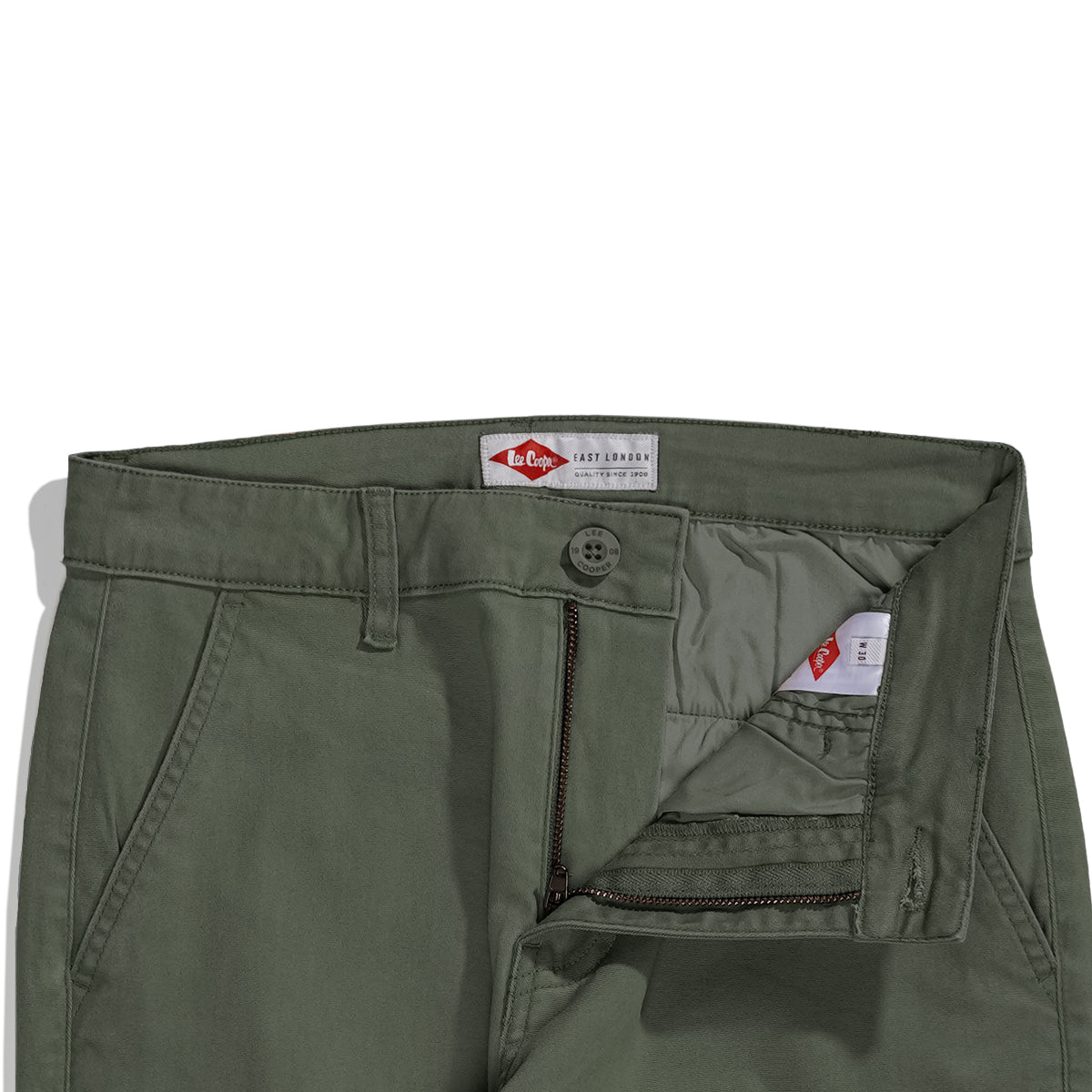Lee Cooper Slim Fit Long Chino Philips FLC Olive
