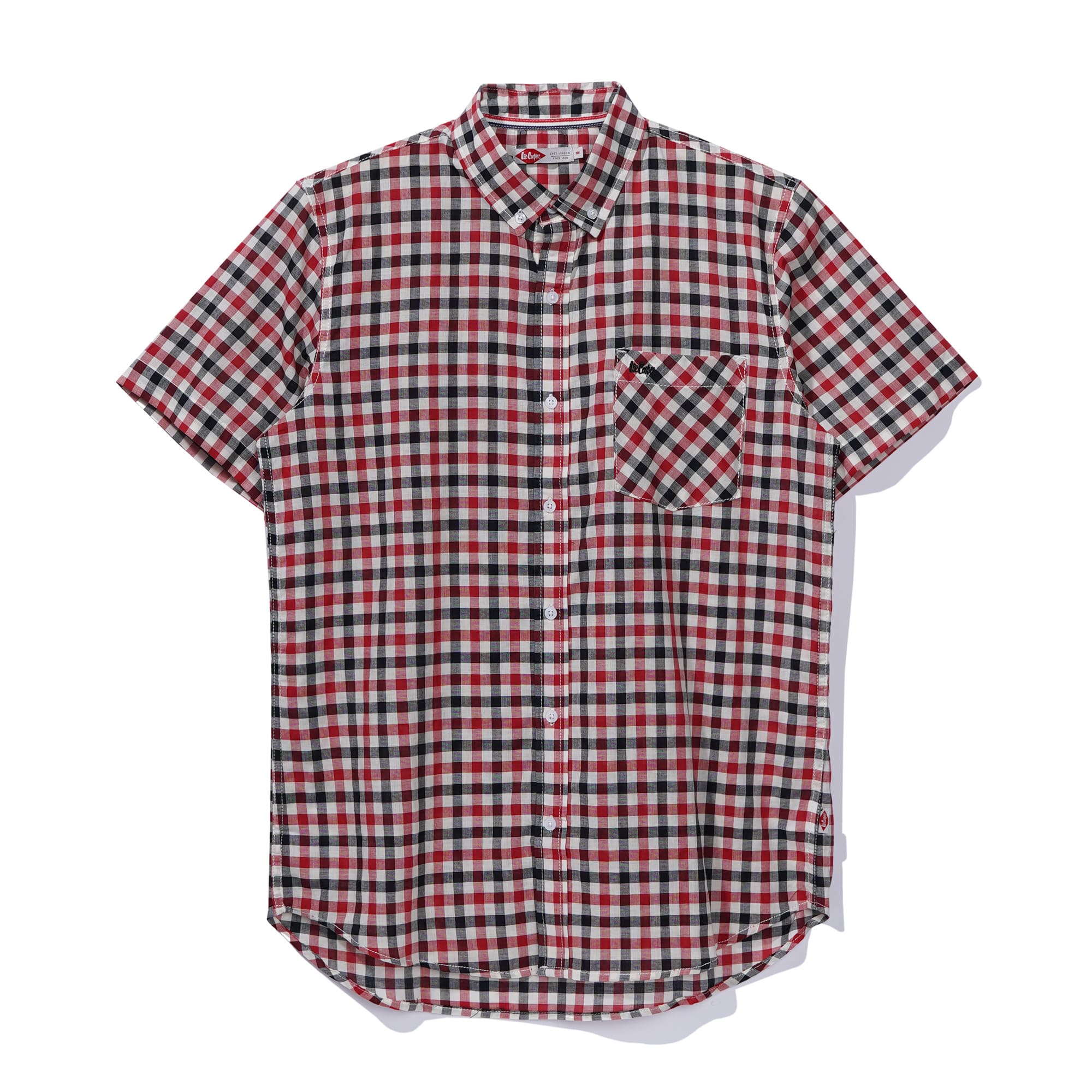 Lee Cooper Short Shirt Rudd Black Red
