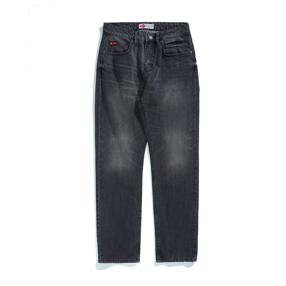 Lee Cooper Straight Fit Jeans Harry Worn Medium Black Rustic