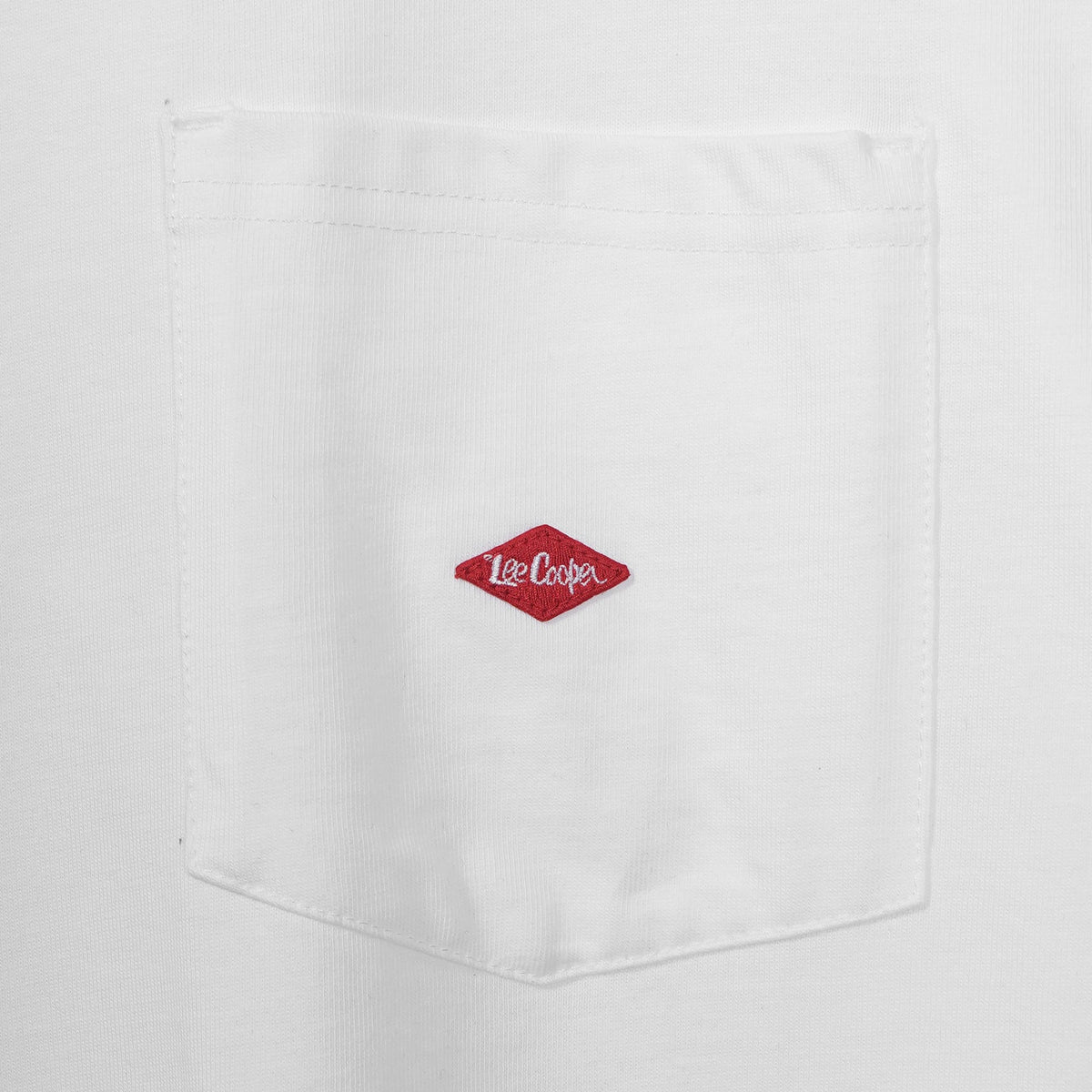 Lee Cooper T-Shirt Logo Pocket Oversize White