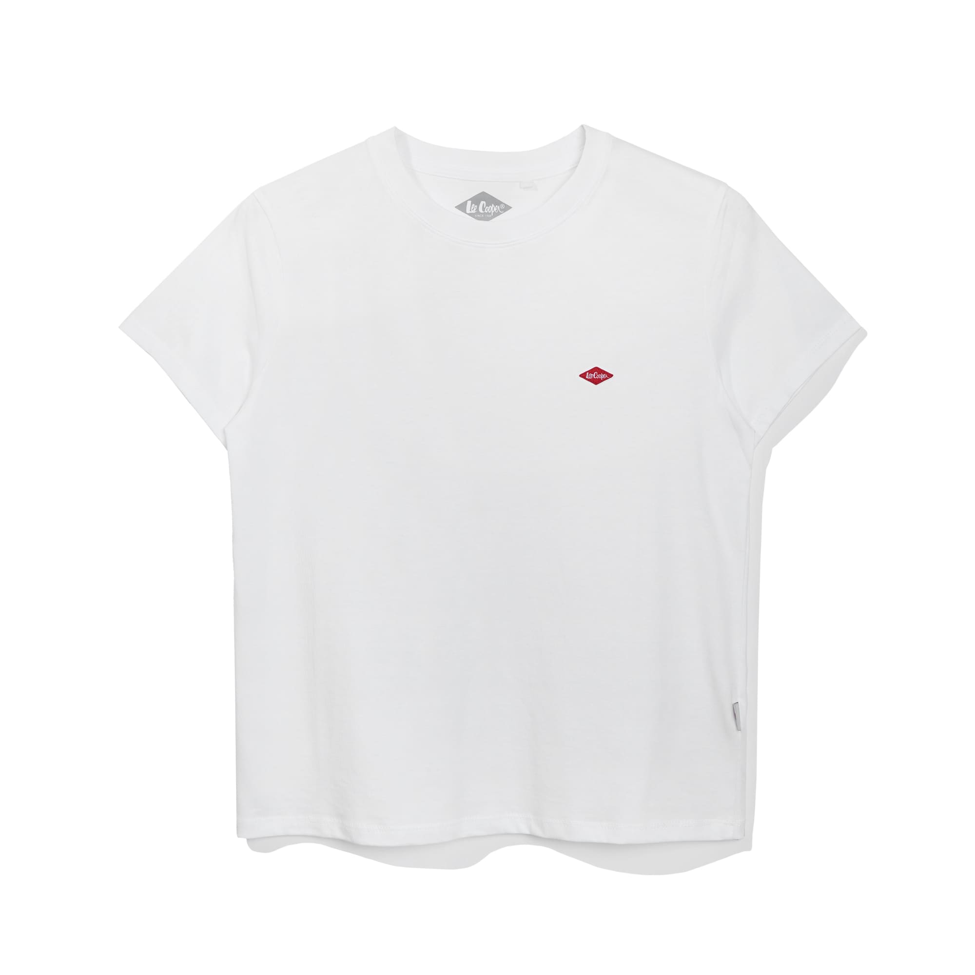 Lee Cooper Women T-Shirt Small Diamond Logo White