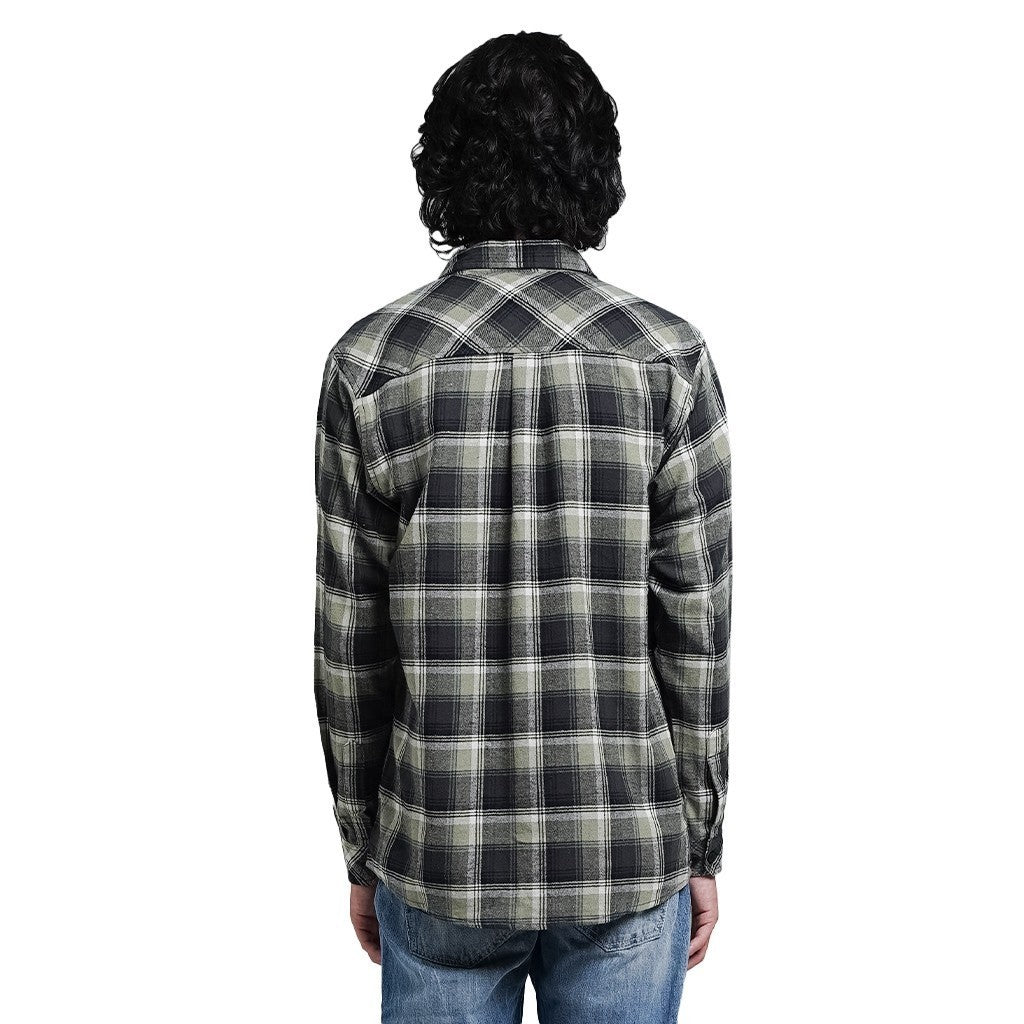 Lee Cooper Long Shirt Flannel Aldred Olive