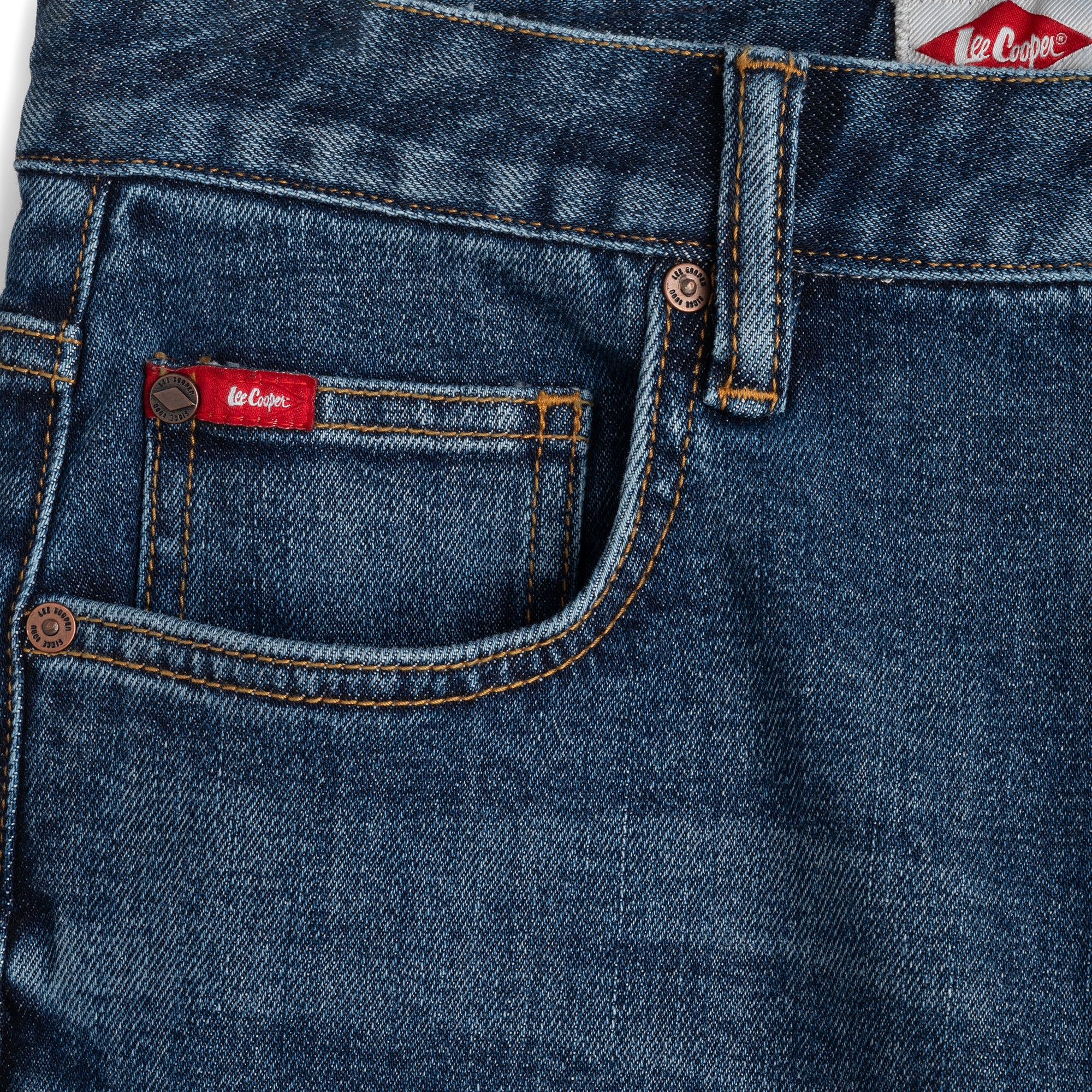 Lee Cooper Jeans Arthur Worn Medium Blue Viker