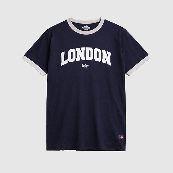 Lee Cooper T-Shirt London Team Ringer Navy