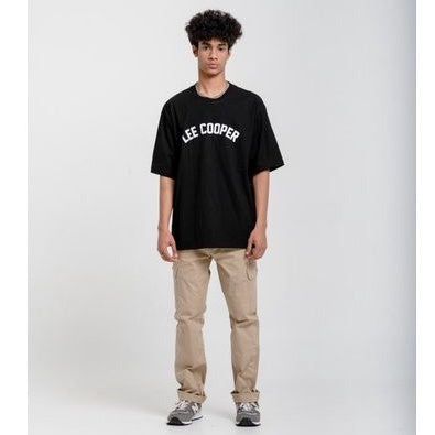 Lee Cooper T-shirt Oversized Varsity Loose Black