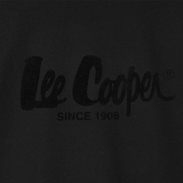 Lee Cooper T-shirt Logotype Black on Black TS04