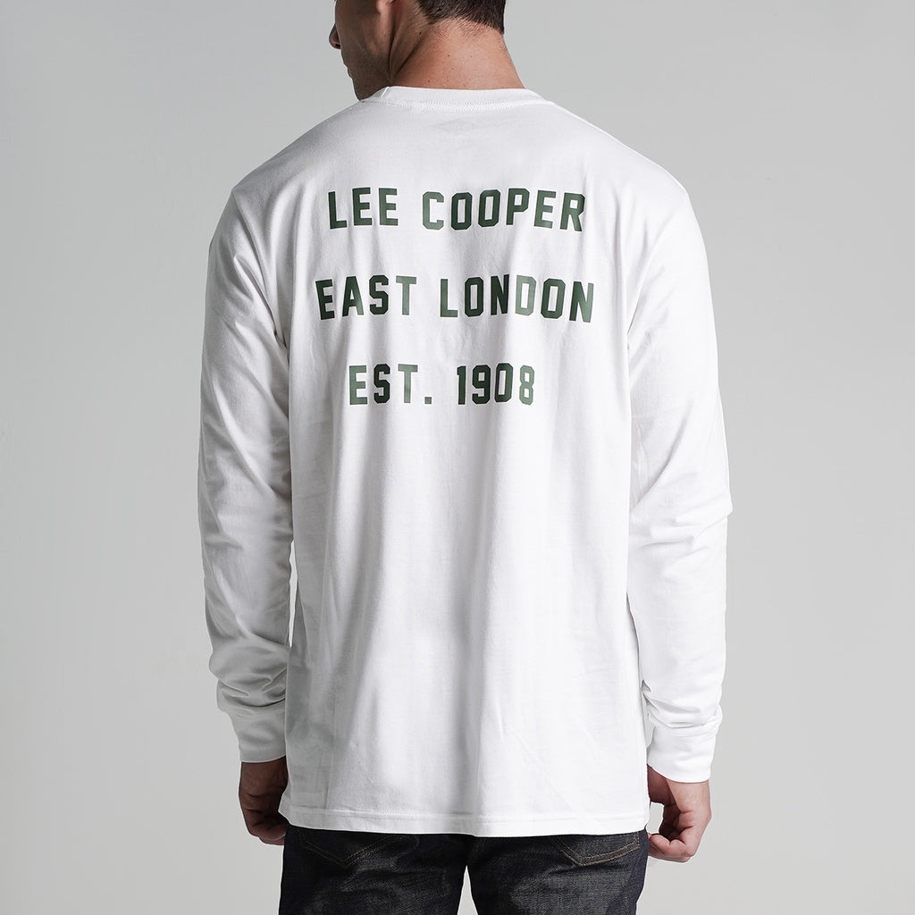 Lee Cooper Longsleeve T-shirt East 1908 White