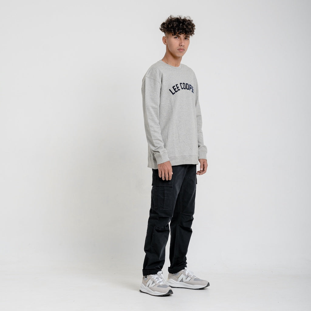 Lee Cooper Sweatshirt Crewneck Varsity Logo Type M71