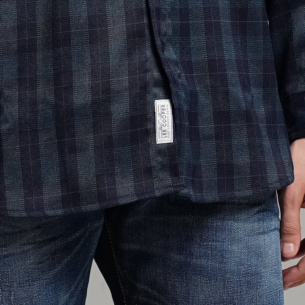 Lee Cooper Flannel Shirt Kyle Black