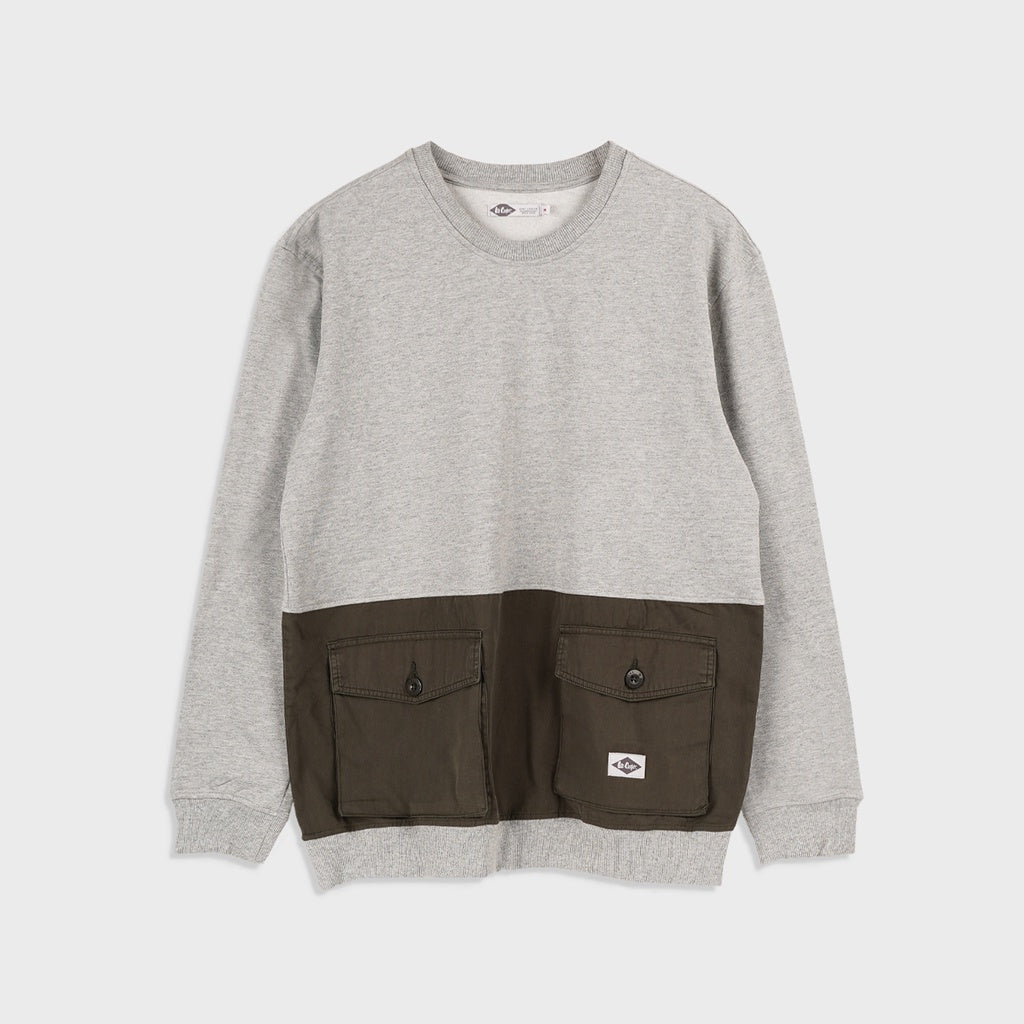 Lee cooper Sweatshirt Crewneck Cargo Pocket Grey
