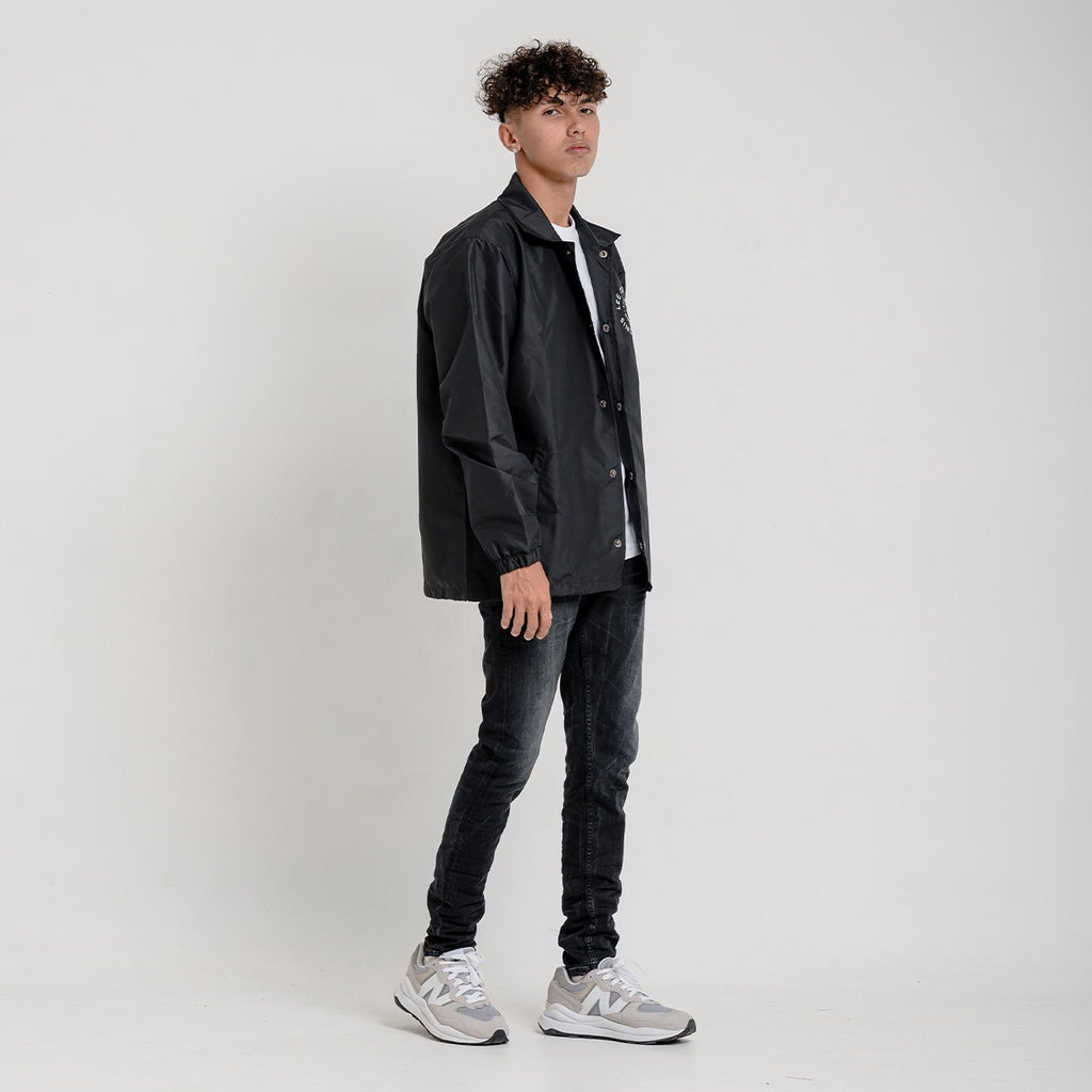 Lee Cooper Coach Jacket Singular Black