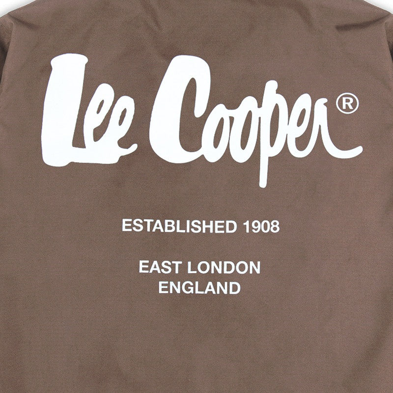 Lee Cooper Coach Jacket Logotype Beige