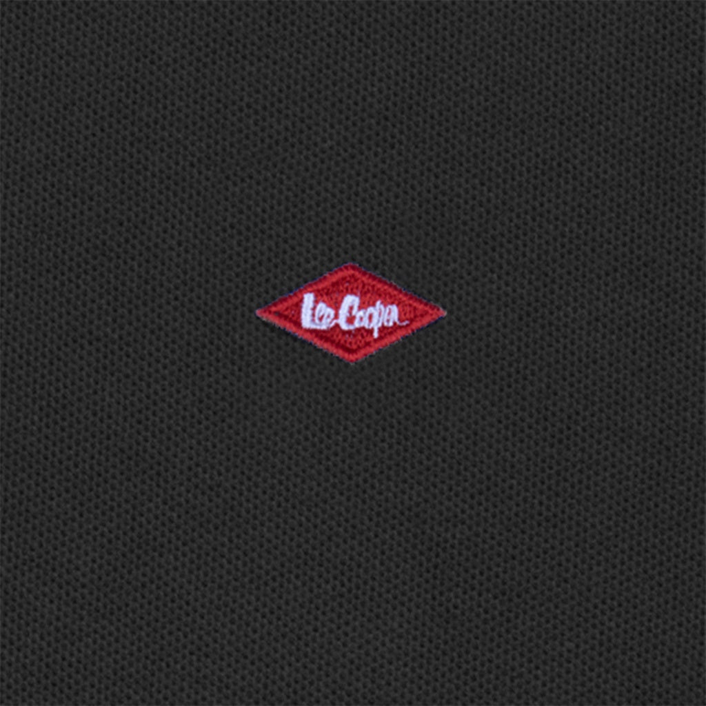 Lee Cooper Polo Shirt Logotype Dark Grey
