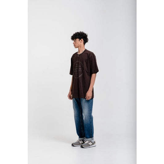 Lee Cooper T-shirt Oversized Crafting Quality Brown