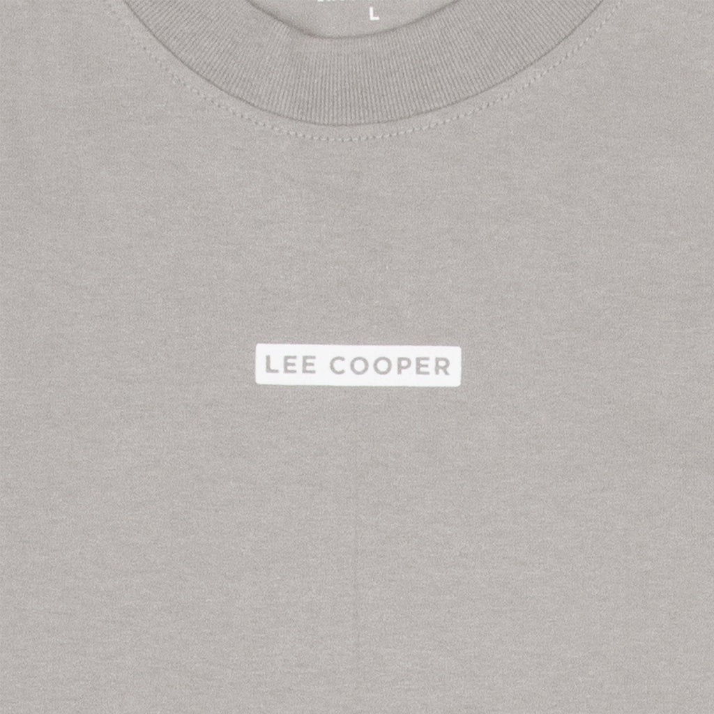 Lee Cooper T-shirt Oversized Box Logo Loose Grey