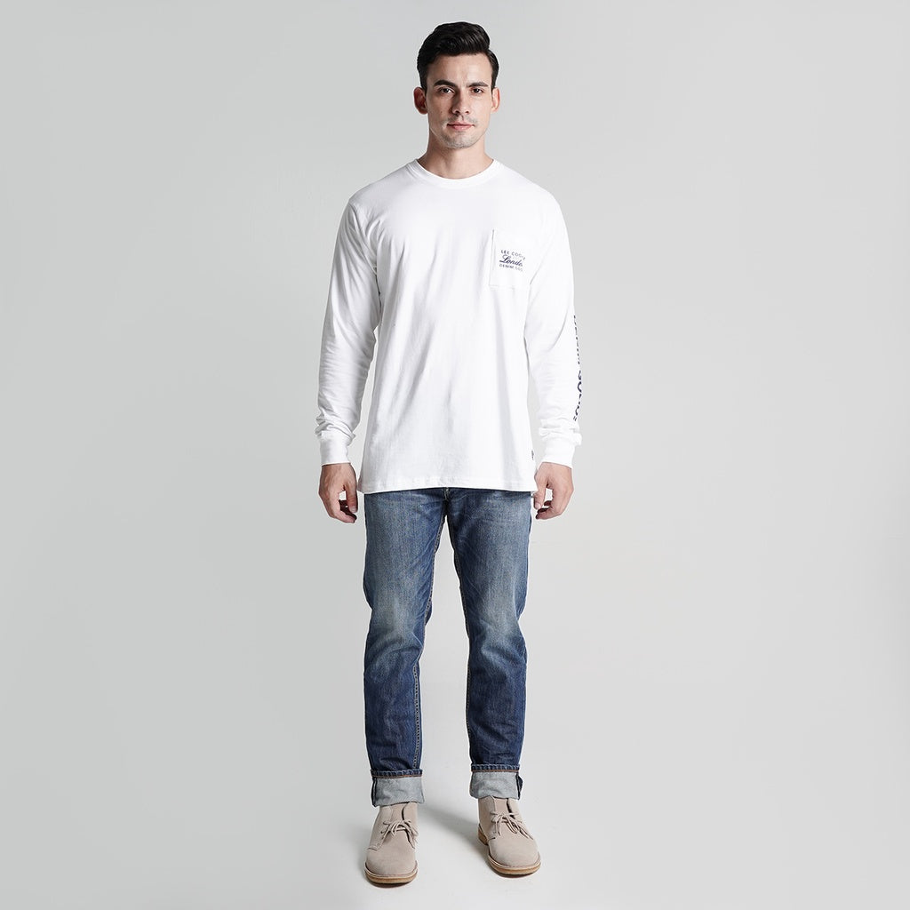 Lee Cooper Longsleeve T-shirt Middlesex White