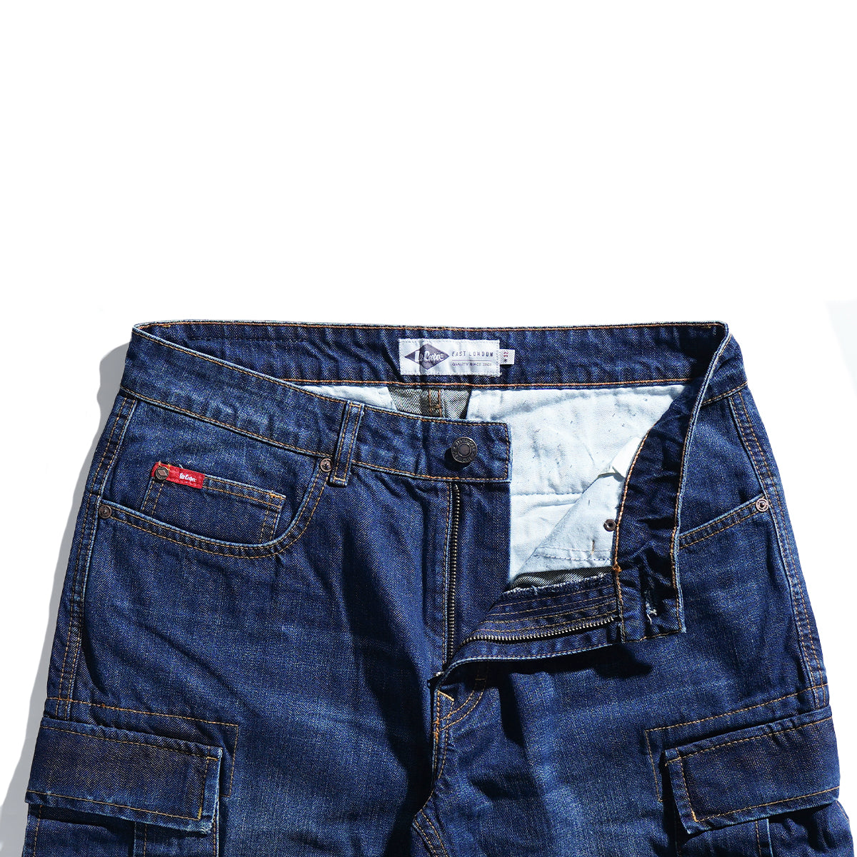 Lee Cooper Jeans Short Cargo Worn Dark Blue