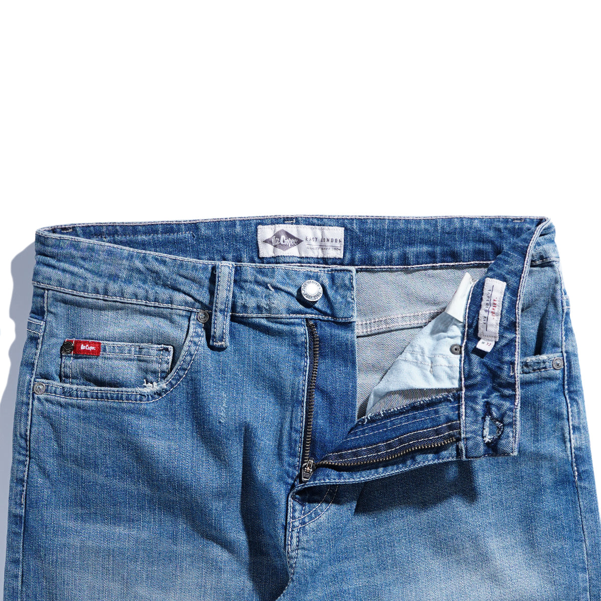 Lee Cooper Tapered Fit Jeans Arthur Worn Light Blue 34