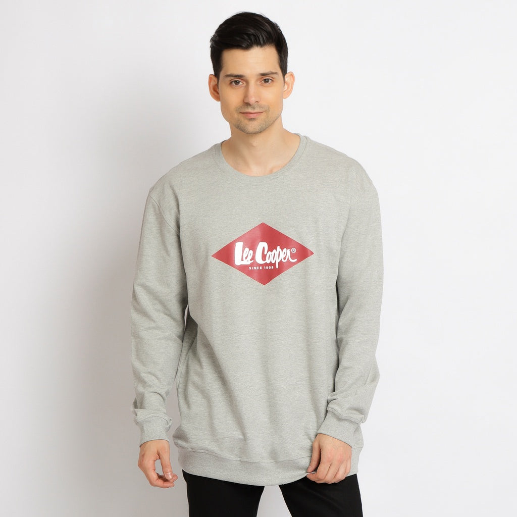 Lee Cooper Red Diamond Sweater Melange