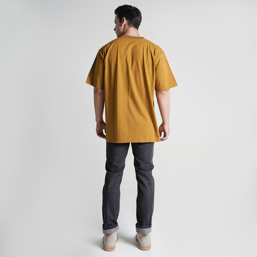 Lee Cooper T-shirt Oversized Crafting Quality Mustard