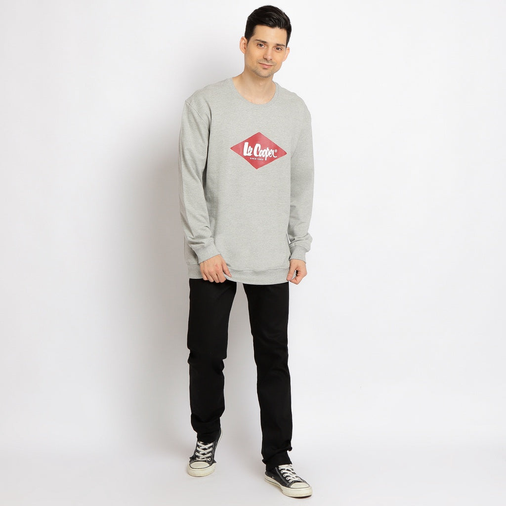 Lee Cooper Red Diamond Sweater Melange