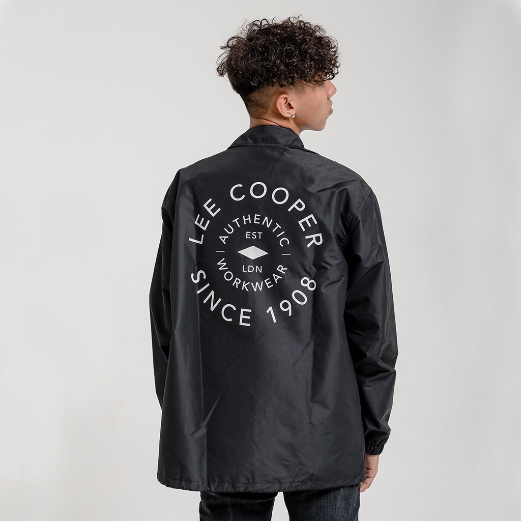 Lee Cooper Coach Jacket Singular Black