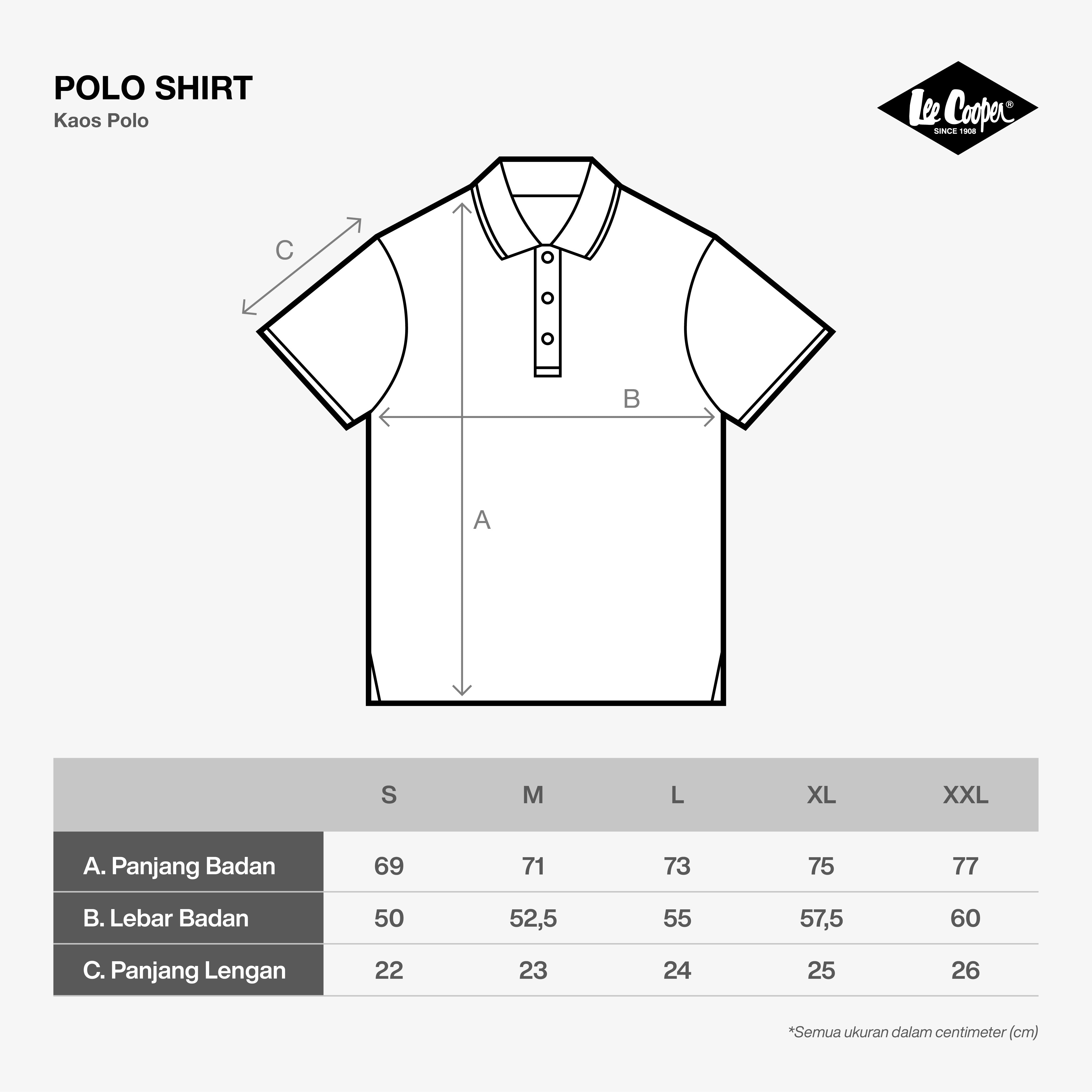 Lee Cooper Polo Shirt Stripe Diamond Logo White