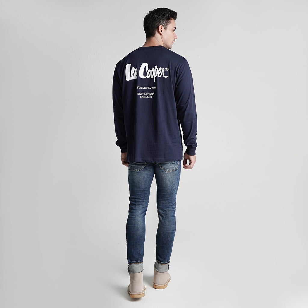 Lee Cooper Longsleeve T-shirt Logotype Navy