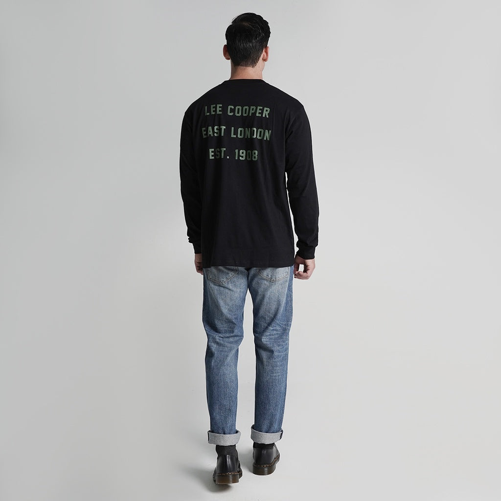 Lee Cooper Longsleeve T-shirt College 1908 Black