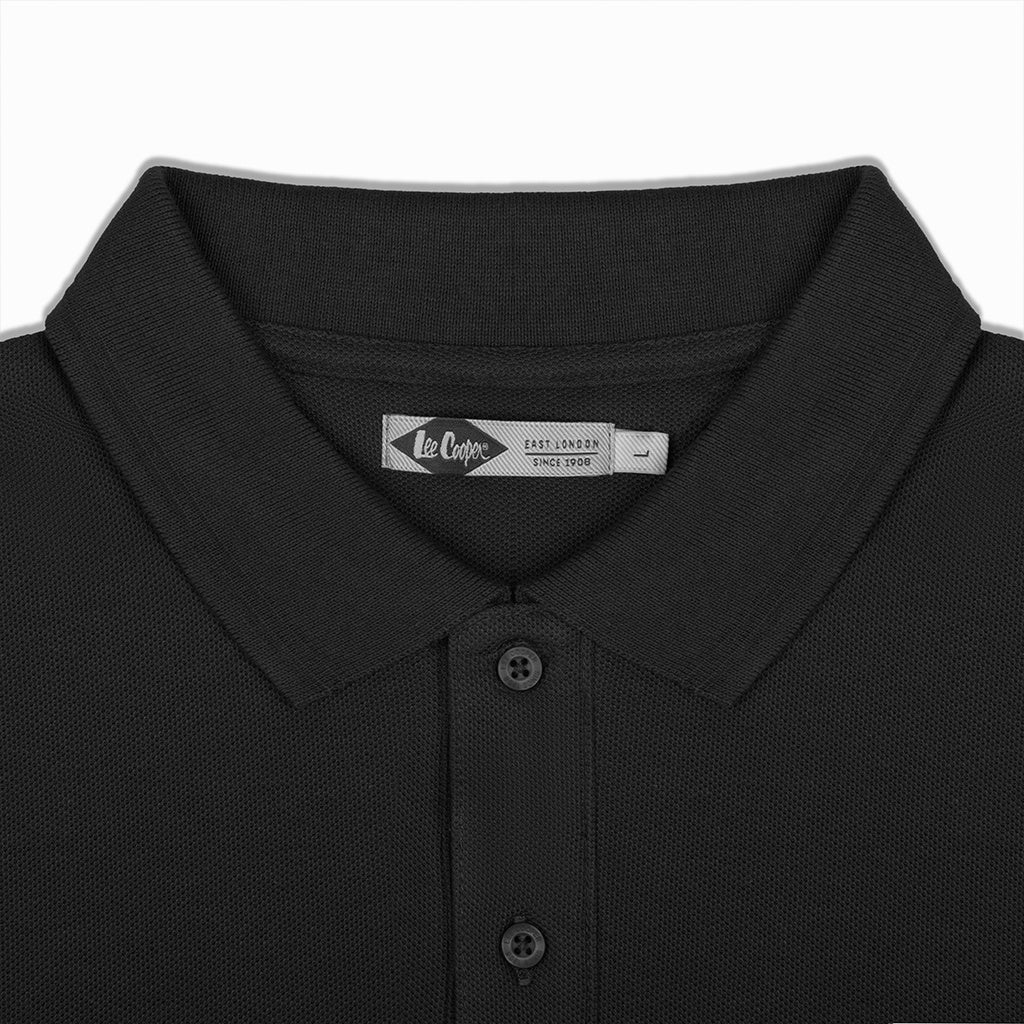 Lee Cooper Polo Shirt Logotype Dark Grey
