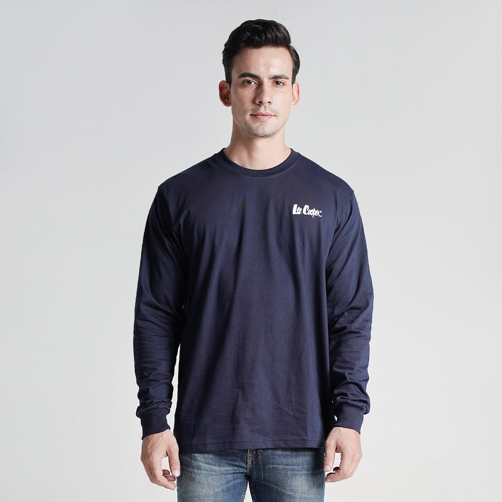 Lee Cooper Longsleeve T-shirt Logotype Navy