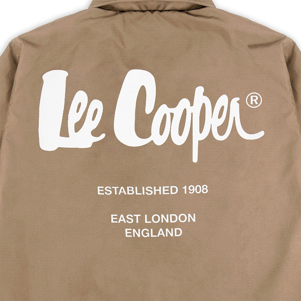 Lee Cooper Coach Jacket Logotype Khaki