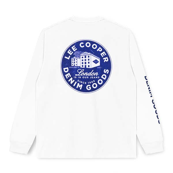 Lee Cooper Longsleeve T-shirt Middlesex White