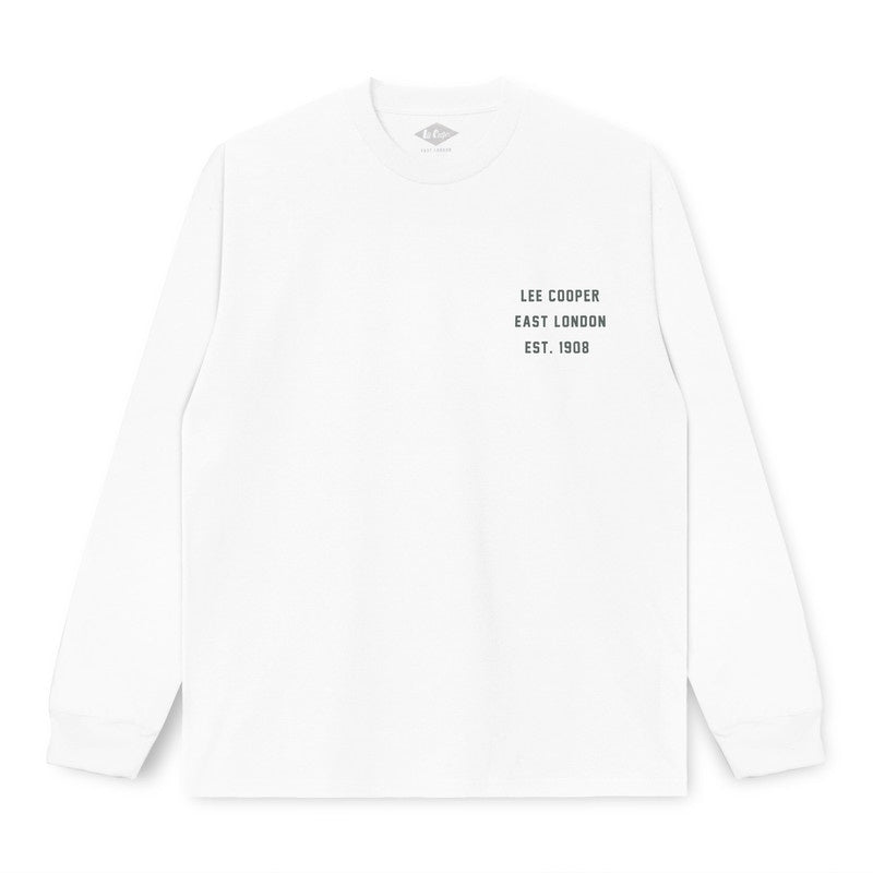 Lee Cooper Longsleeve T-shirt East 1908 White