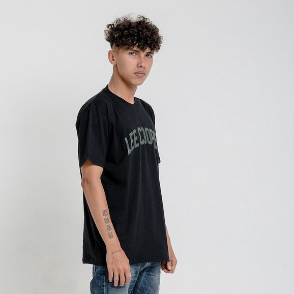 Lee Cooper T-shirt College Logo Type Black