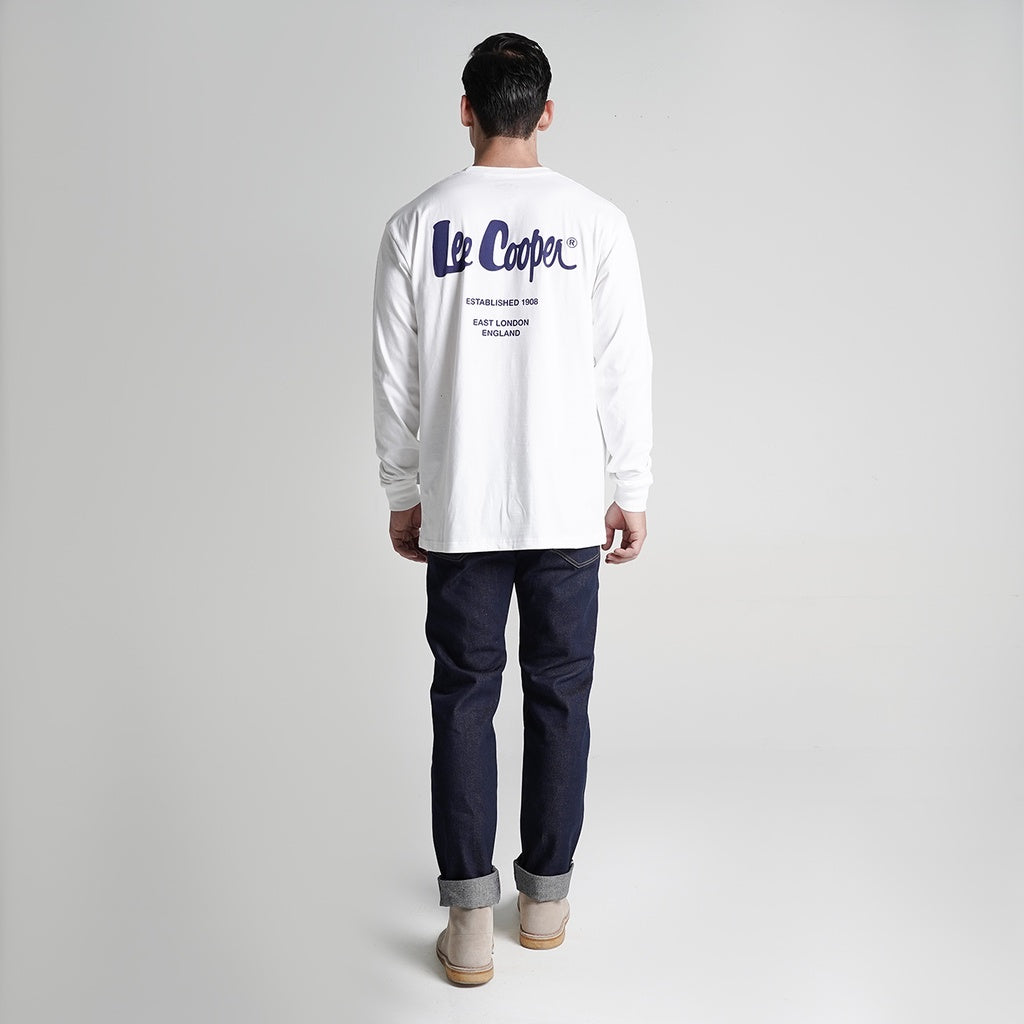 Lee Cooper Longsleeve T-shirt Logotype White
