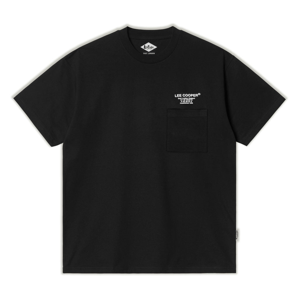 Lee Cooper T-shirt Coordinate Pocket Black