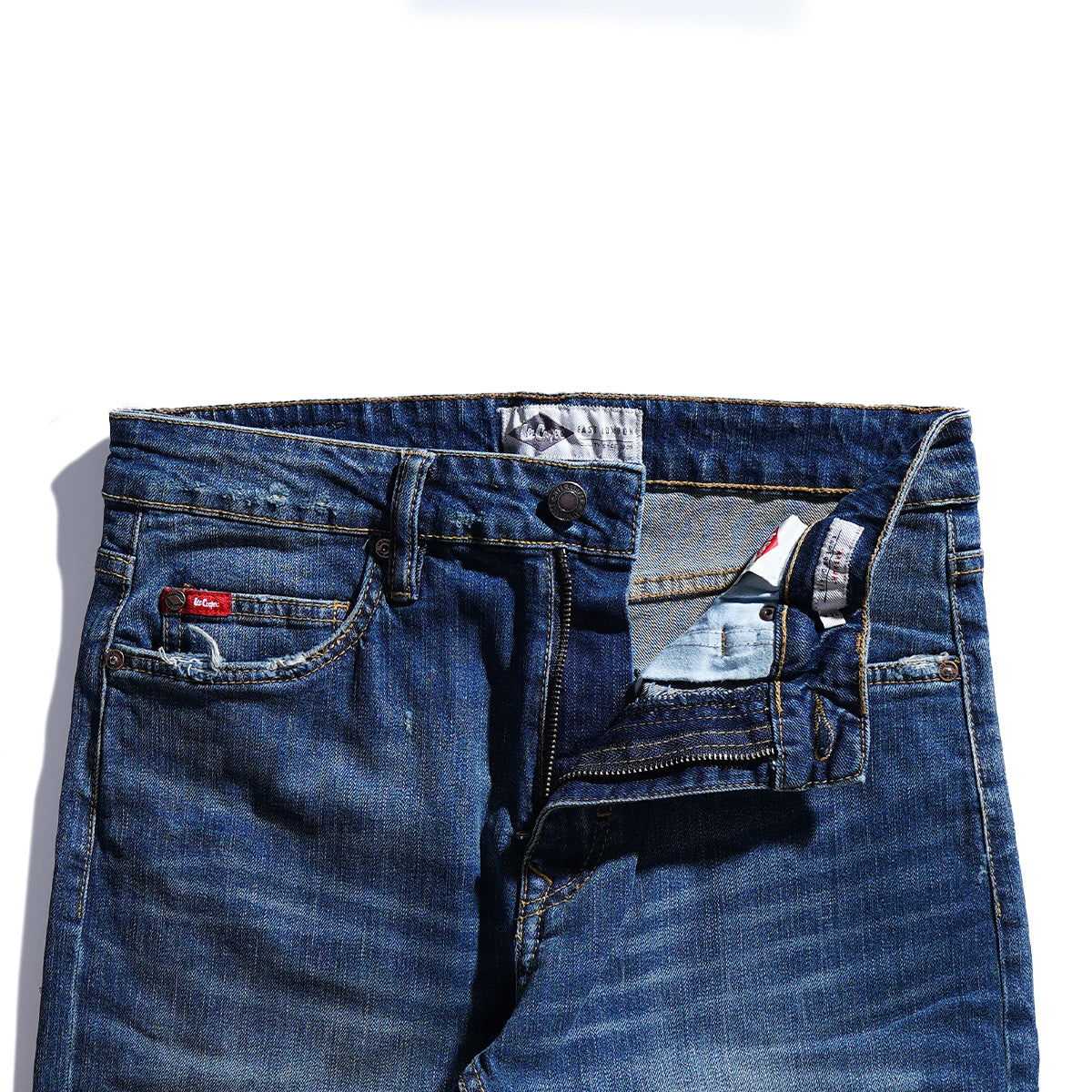 Lee Cooper Tapered Fit Jeans Arthur Worn Medium Blue 33
