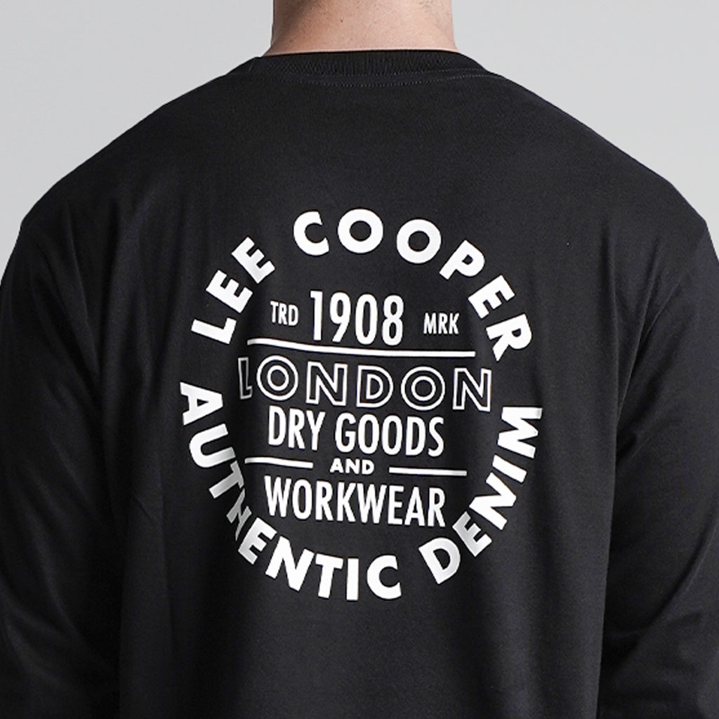 Lee Cooper Longsleeve T-shirt Dry Goods Black