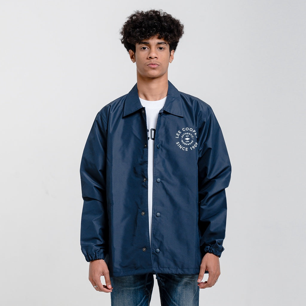 Lee Cooper Coach Jacket Singular Navy