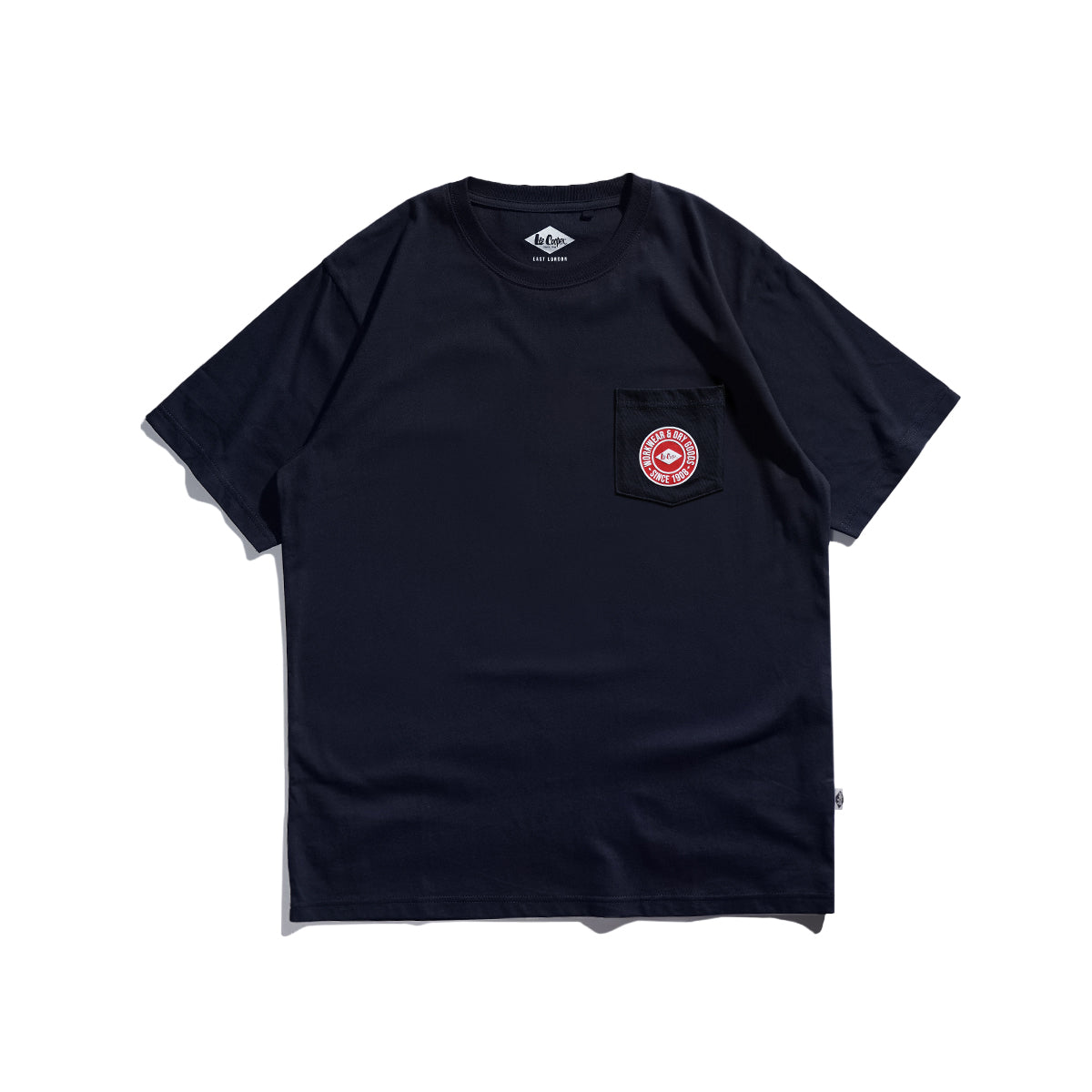 Lee Cooper T-Shirt Pocket Round Workwear Navy